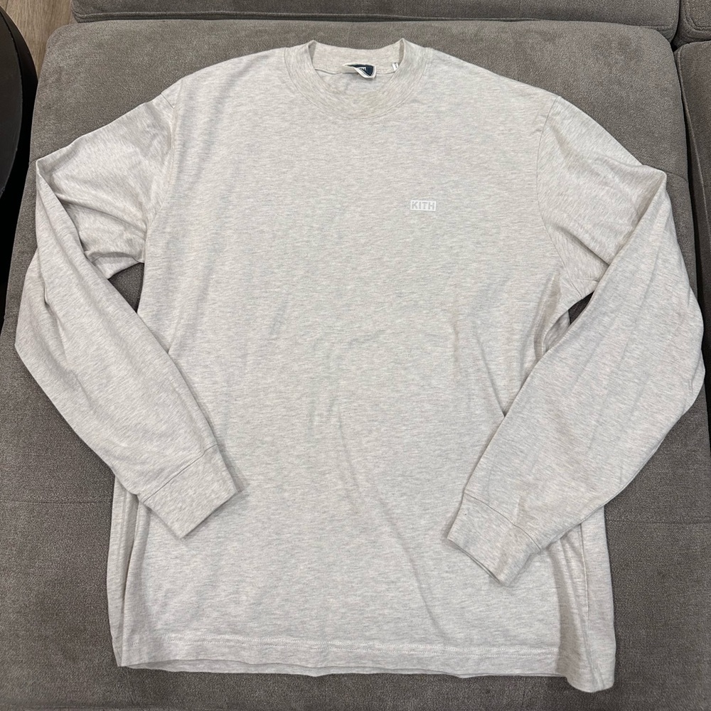 Kith White and Gray Crewneck Sweatshirt